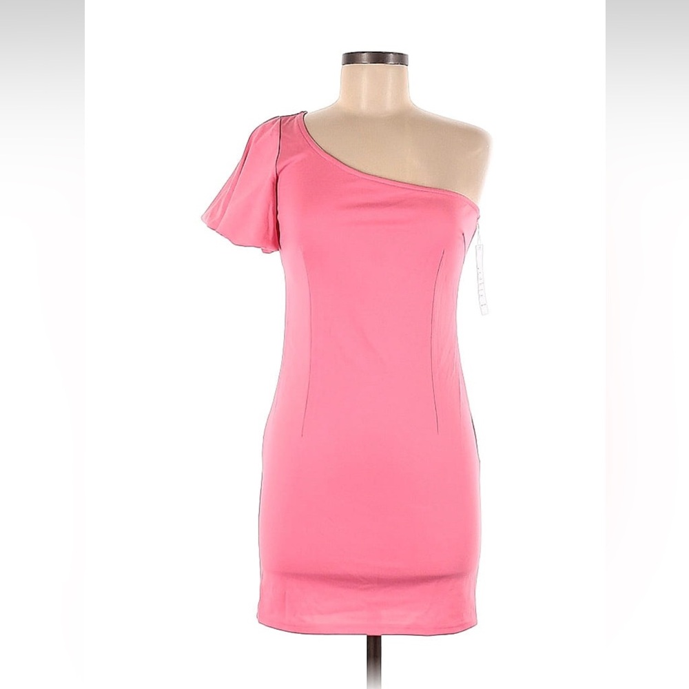 NWT Canton Walker one shoulder mini dress size M